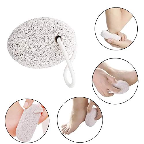 image for Pumice Stone for Feet 4 pcs, KUTOLAKI Natural Lava Pumice Stone, Pumic
