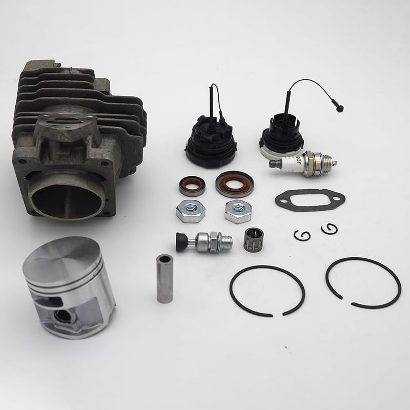 Części do kosiarki 44.7mm uszczelka olejowa tłoka cylindra zestaw świec zapłonowych pasuje do piły łańcuchowej Stihl MS261 MS 261 1141 020 1200 części zamienne
