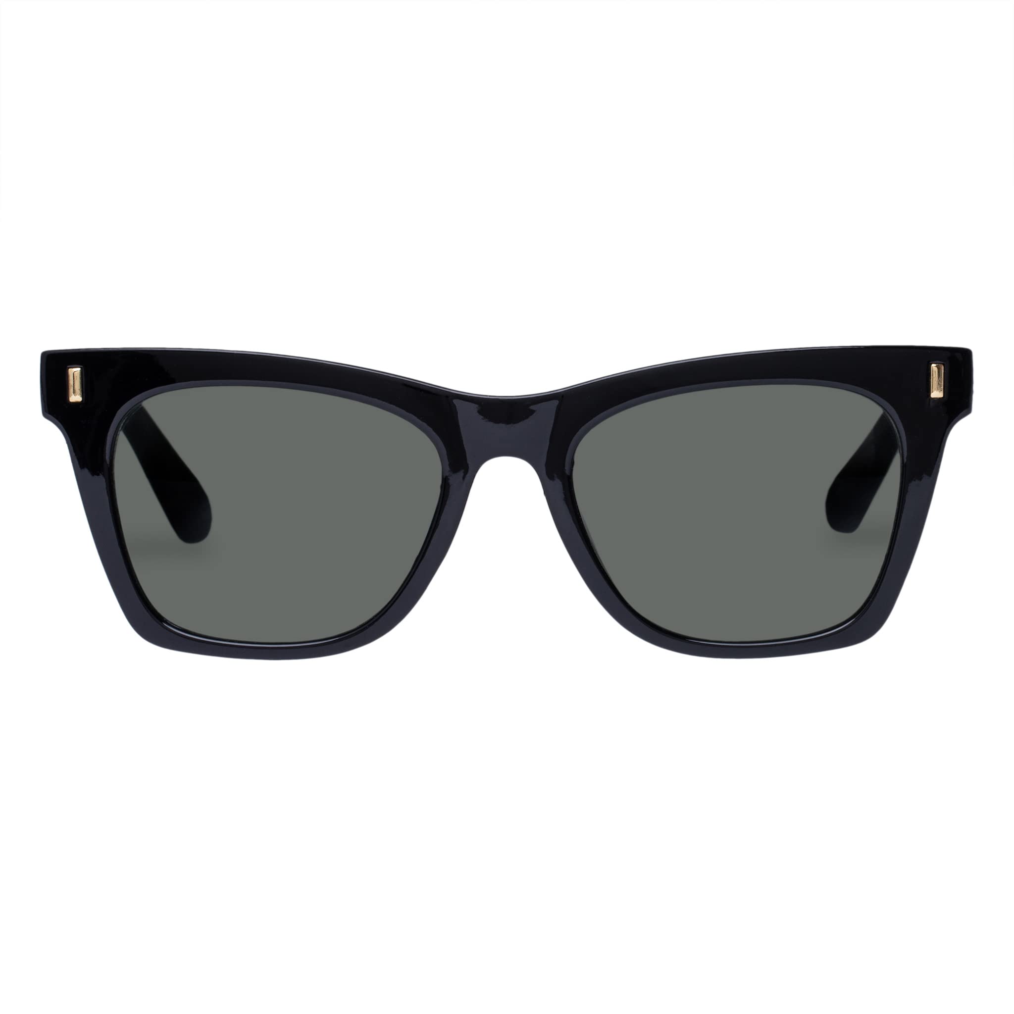 NEW Aire Sunglasses Calisto Black Rectangle Frame Trendy with Bag Cat Eye AIRE Crater Sunglasses - Black, Rectangle, Unisex, 90s  main image 2