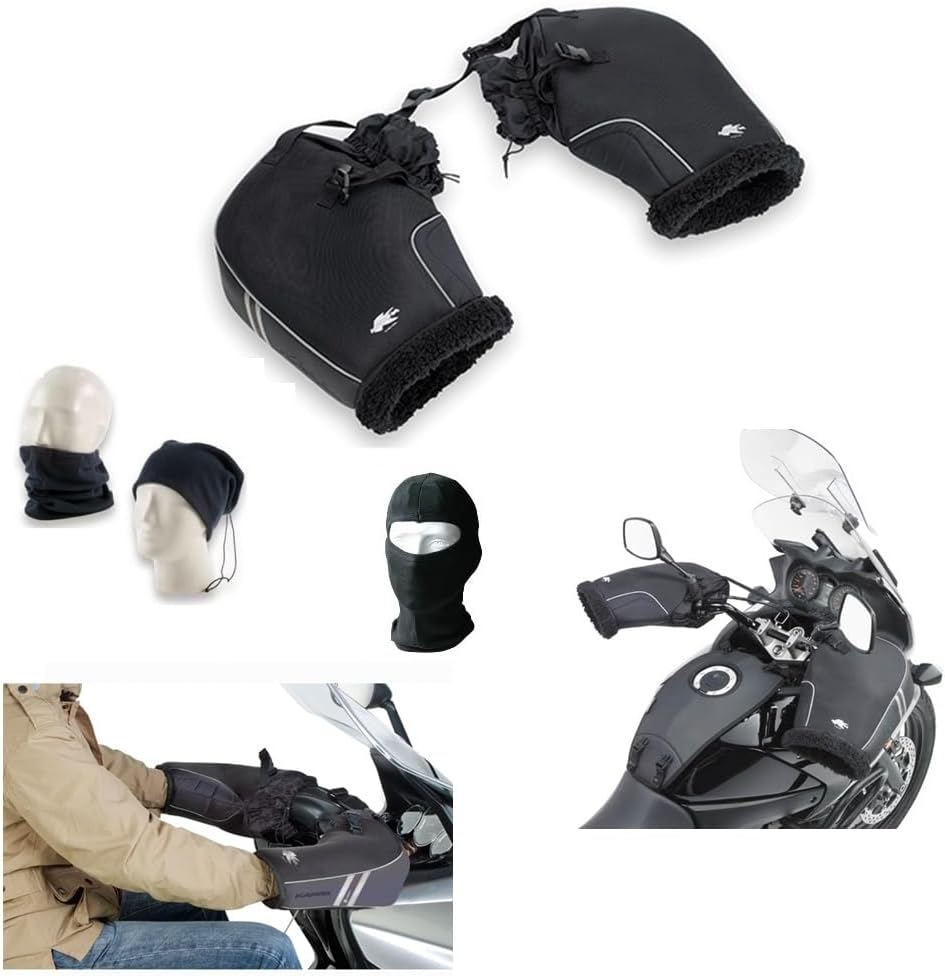 Compatibel met SYM Mask 50 LC waterdichte regenbestendige nylon handbeschermers voor warme handen handhoezen voor interne motorfietswielen van bont