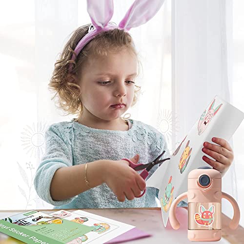 Premium Printable Vinyl Sticker Paper,Glossy White Self-Adhesive,Waterproof Decal Paper,Dries Quickly Vivid Colors,Tear Resistant - For Any Epson Hp Canon Sawgrass Inkjet & Laser Printer 50Sheet #TOP1