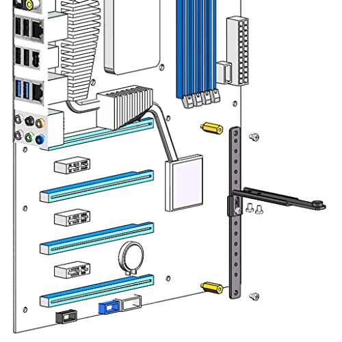 Soporte metálico para tarjeta gráfica GB H01 para PC miniatura 2