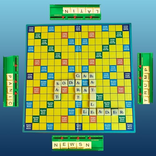 ToyMagic Wordcraft Crossword Board Game|100Letters Fun Educational Word Building Game|Learning Puzzle Toy|Birthday Gifts for Kids 6+|Creative Wordmaking Kids & Family Game|Upto 4 Players,Multicolor