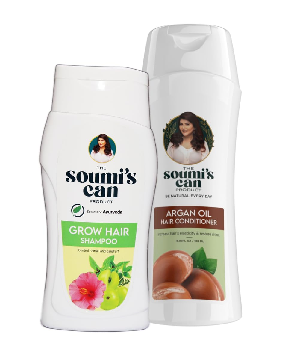 THE SOUMI'S CAN PRODUCT Grow Hair Shampoo (100ml) & Argan Oil Hair Conditioner (180ml)-image-39