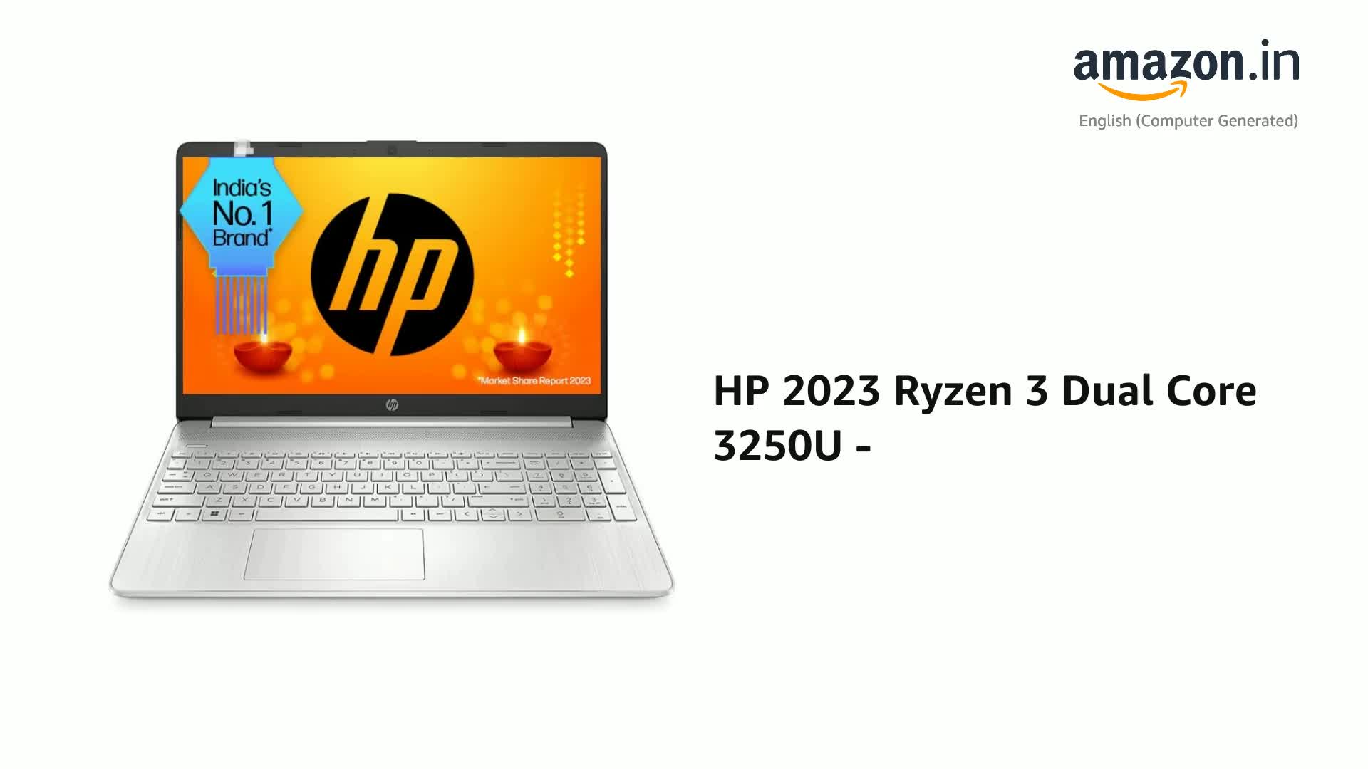 HP 15s-eq1580AU (AMD Ryzen 3 3250U/ 8GB/ 512GB SSD/ Win11 Home