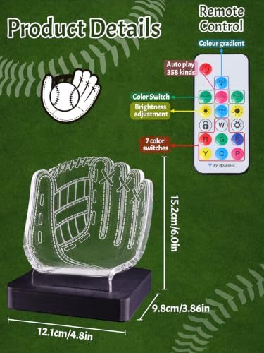 Image of CoolGift Mart Baseball Display Holder, Baseball Gift for Men(Black Base)