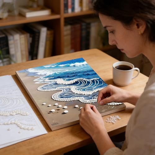 Kit de peinture à perles pour adultes et jeunes projet d'artisanat créatif 3D complet - 2