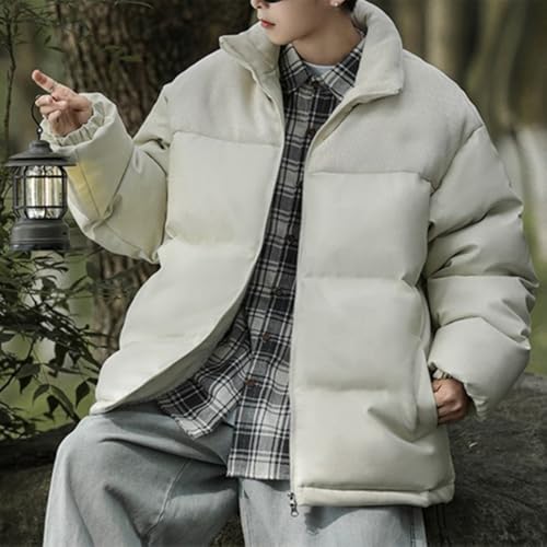OCFPXFBV Casacos Acolchoados De Inverno Quentes Para Homens Jaqueta Sopradora Resistente À Água Com