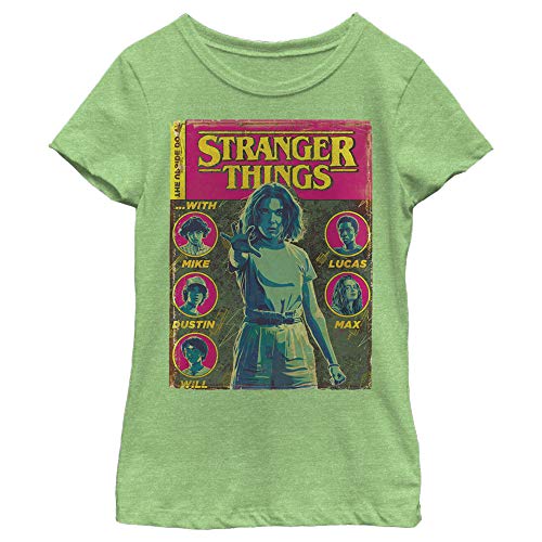 Fifth Sun Stranger Things Comic Cover Girls Short Sleeve Tee Shirt