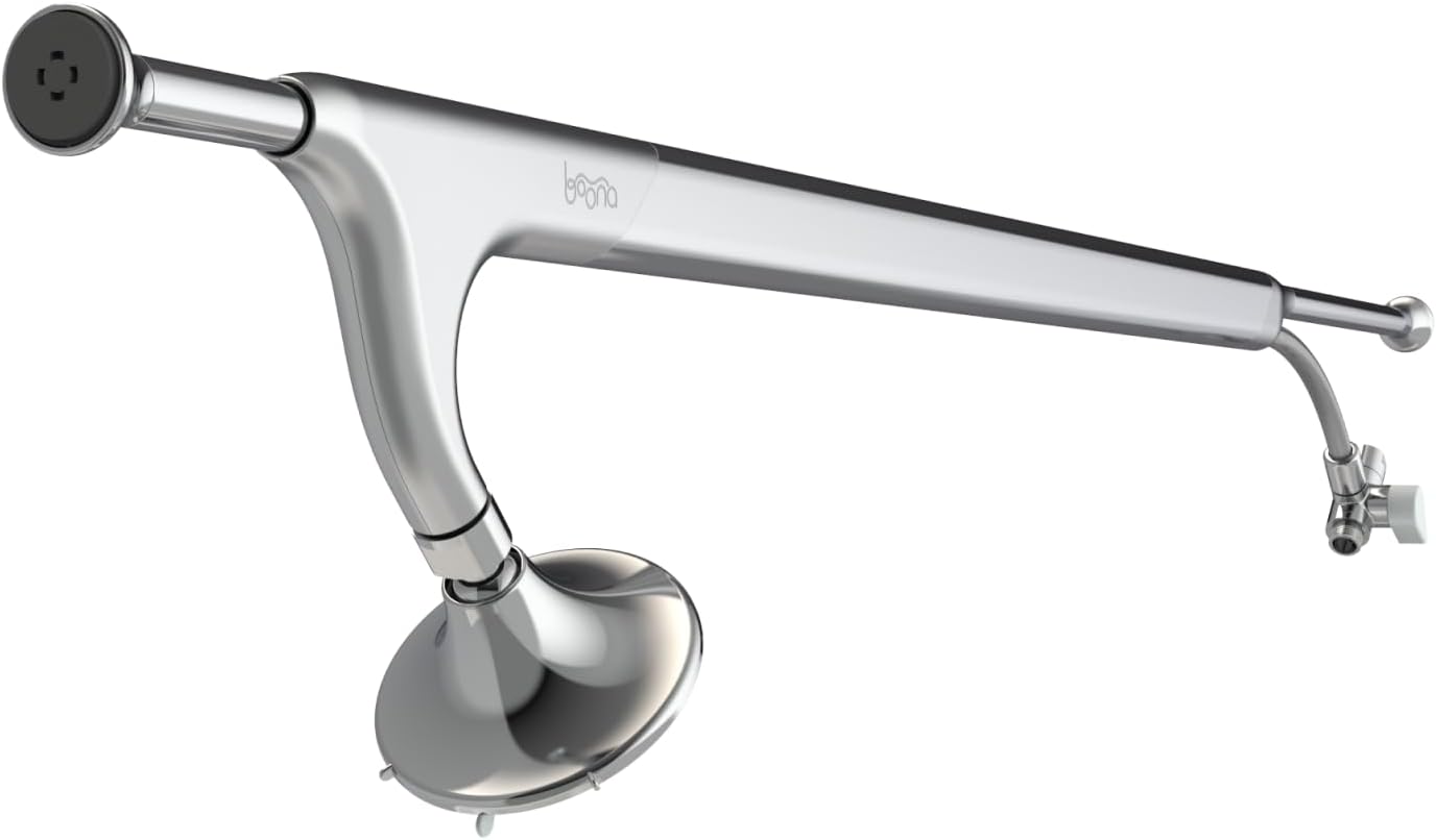 Tandem Shower by Boona (One Showerhead, King Krome) - High Pressure Dual Showerhead