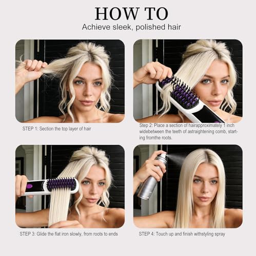 Cepillo Alisador Portátil para Cabello Corto miniatura 6