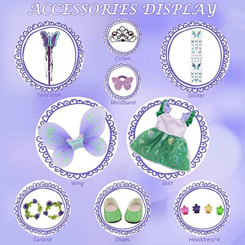 Zidiwaland Holiday 18 Inch Doll Clothes Princess Costume Outfit Gift Set (Doll Not Included) (Fairy) #TOP1