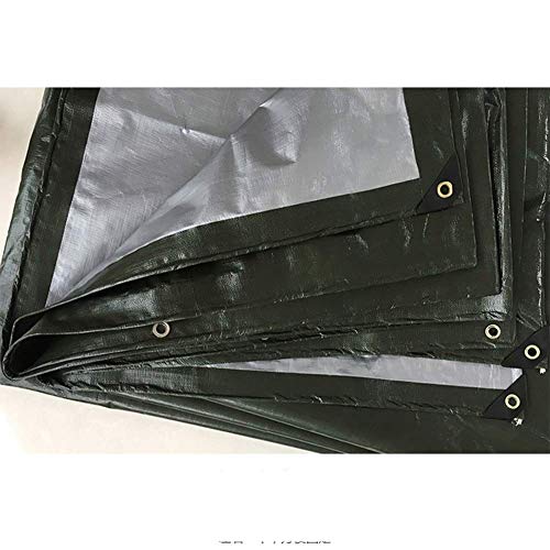 Lona impermeable 4x4m verde oscuro para exterior y camiones 8