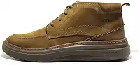 Bota Masculina Couro Conforto Grid Democcrata - Marrom