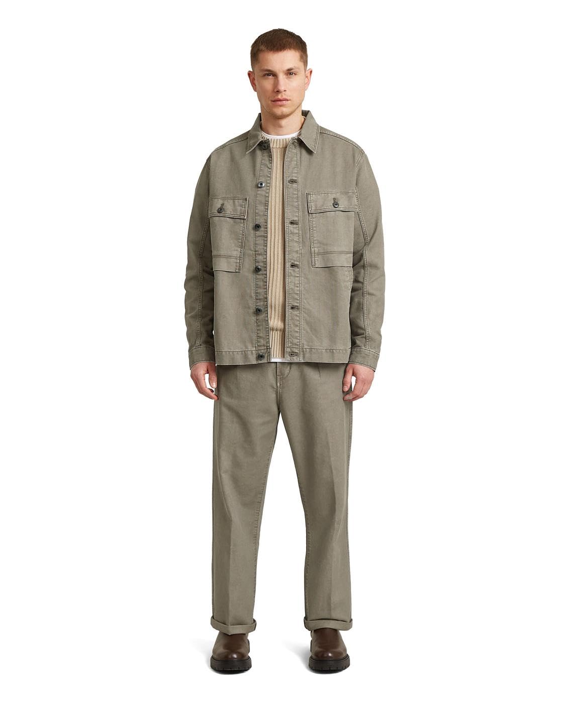 G-Star Pantalones Pleated Chino Relaxed - Pantalones Hombre