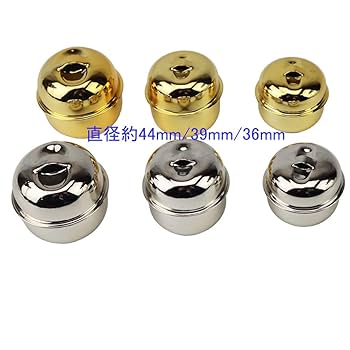 Amazon.co.jp: [BOON SQUARE] 鈴 福鈴 切カン【金：直径約21mm