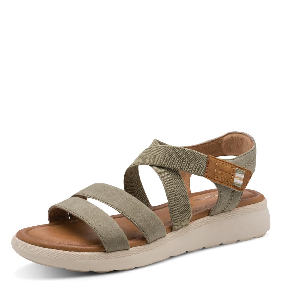 Tamaris Women’s sandal with wedge heel green 6.5 UK