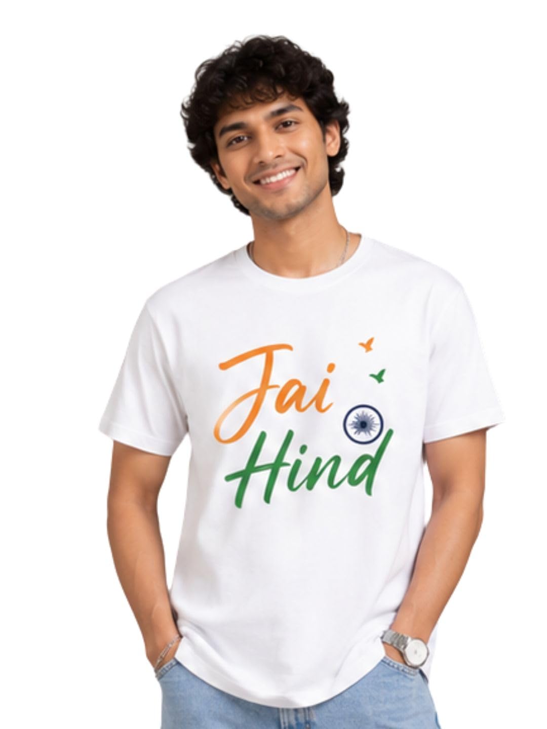 yak yak Men Independence Day White Regular Fit Pure Cotton T-Shirt-picture-13