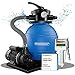Produktbild MONZANA® Sandfilteranlage Pool Selbstansaugend 10.200L/h 450 Watt 2in1 Adapter Ø32mm - 38mm Wassertester Ph Chlor 7-Wege Sandfilterpumpe Poolfilter Filteranlage