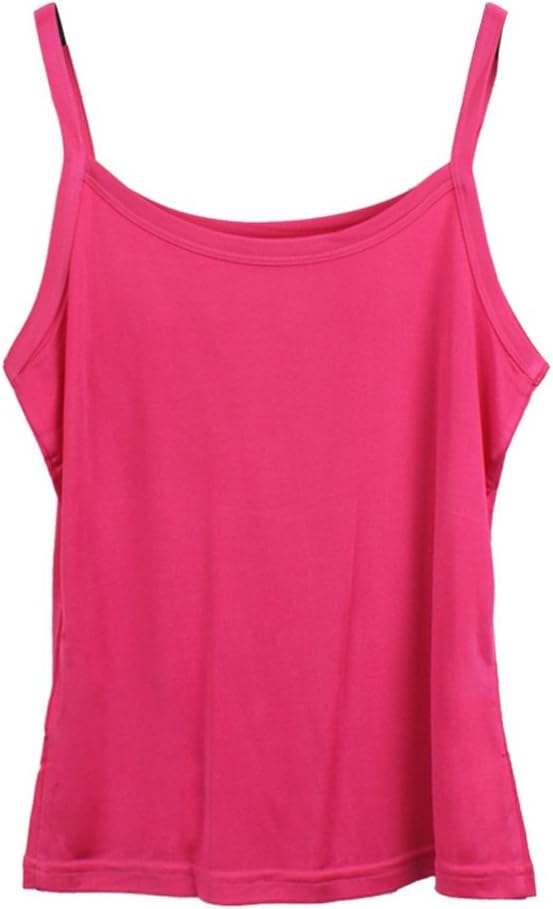 Forever Angel Women's Basic Solid 100% Silk Camisole Cami Tank Top