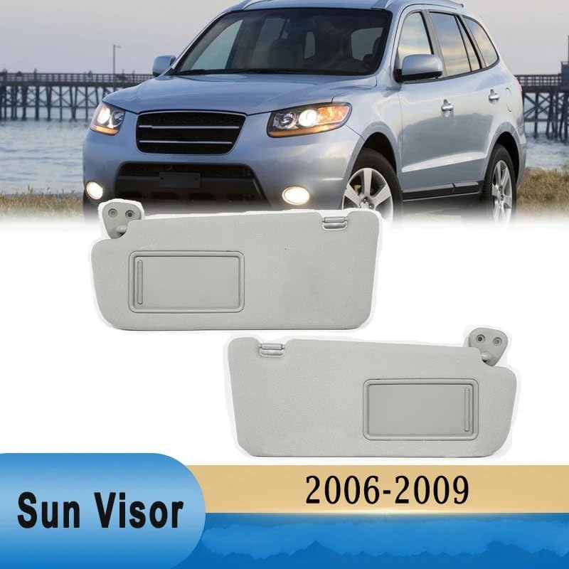 Parasoles Laterales Para Hyundai Santa Fe Sport 2013-2018, 6 Piezas, Aluminio Reflectante, Ventanas