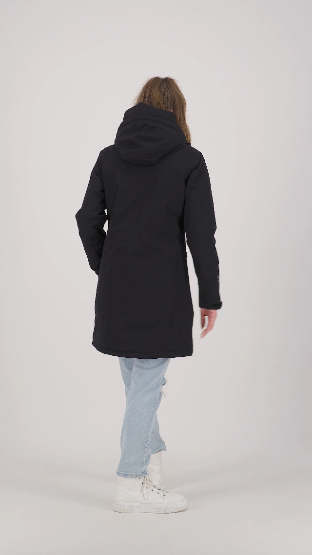 DEPROC-Active Damen Winterjacke Mit Abnehmbarer Kapuze - Wasserdichte Skijacke & Übergangsjacke