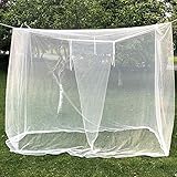 Haga que el sueño sea suave: con la mosquitera, ya sea que cuelgue las cortinas sobre una cama individual, una cama con dosel doble o una cama de camping, puede descansar tranquilo. Conocer la tela de malla extra fina sirve como protección natural contra los mosquitos. Esta pantalla de insectos permite liberarse de los productos químicos agresivos, al tiempo que proporciona una circulación de aire adecuada y evita los insectos más pequeños.