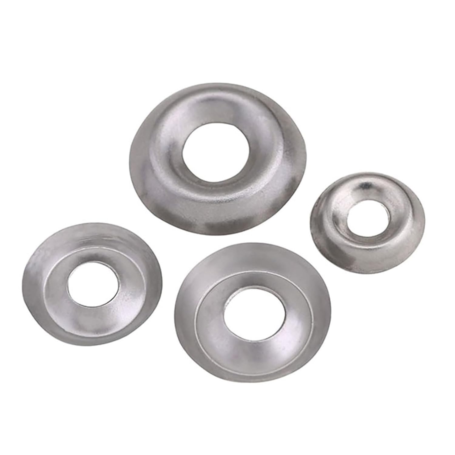 Cup Washers 304 Stainless Washer for Countersunk Screws Bolts M6 M8 M10 M12 (Color : 100Pcs, Size : M5x15x3)