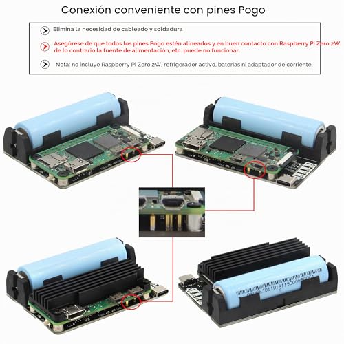Alimentación portátil UPS X306 para proyectos con Pi Zero 2 W 5