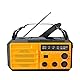 Solar Kurbelradio AM/FM Solar Radio Tragbar Notfallradio mit 8000mAh Wiederaufladbare Batterie, Led Taschenlampe, SOS Alarm und Handkurbel Dynamo für Camping, Survival, Reisen, Notfall (Orange)