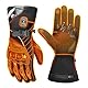 KEMIMOTO Beheizbare Motorradhandschuhe, Beheizte Handschuhe Touchsreen, Verschleißfeste Handschuhe mit Kohlefaserschale, Elektrisch Winter Thermohandschuhe für Motorradfahren, Skifahren, Roller