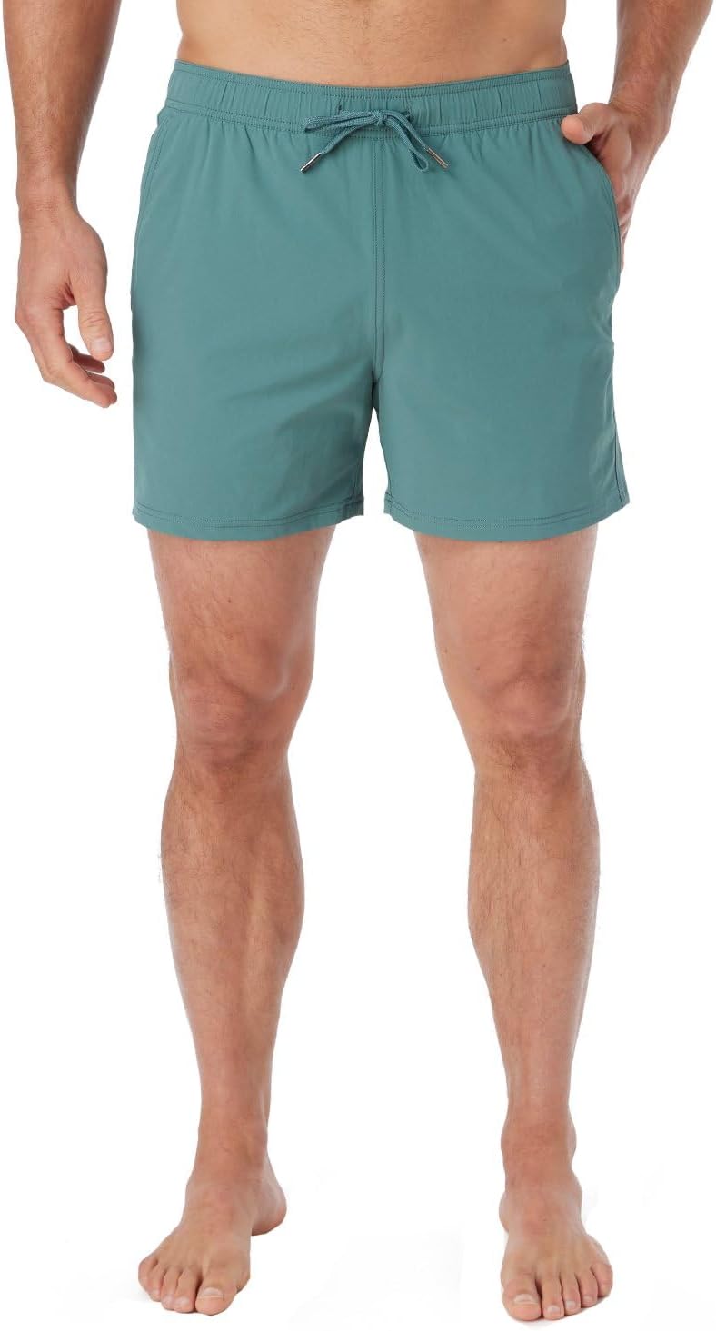 Fair Harbor Bungalow Trunk –– Men's Swim Suits with Liner, 5-inch Inseam –– Anti-Chafe, Relaxed-fit Swim Trunks