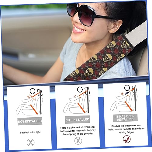 ERINGOGO 2 Pçs Ombreiras Cinto Capa De Ombro Cinto De Segurança Capa De Fivela De Carro Trelas Para