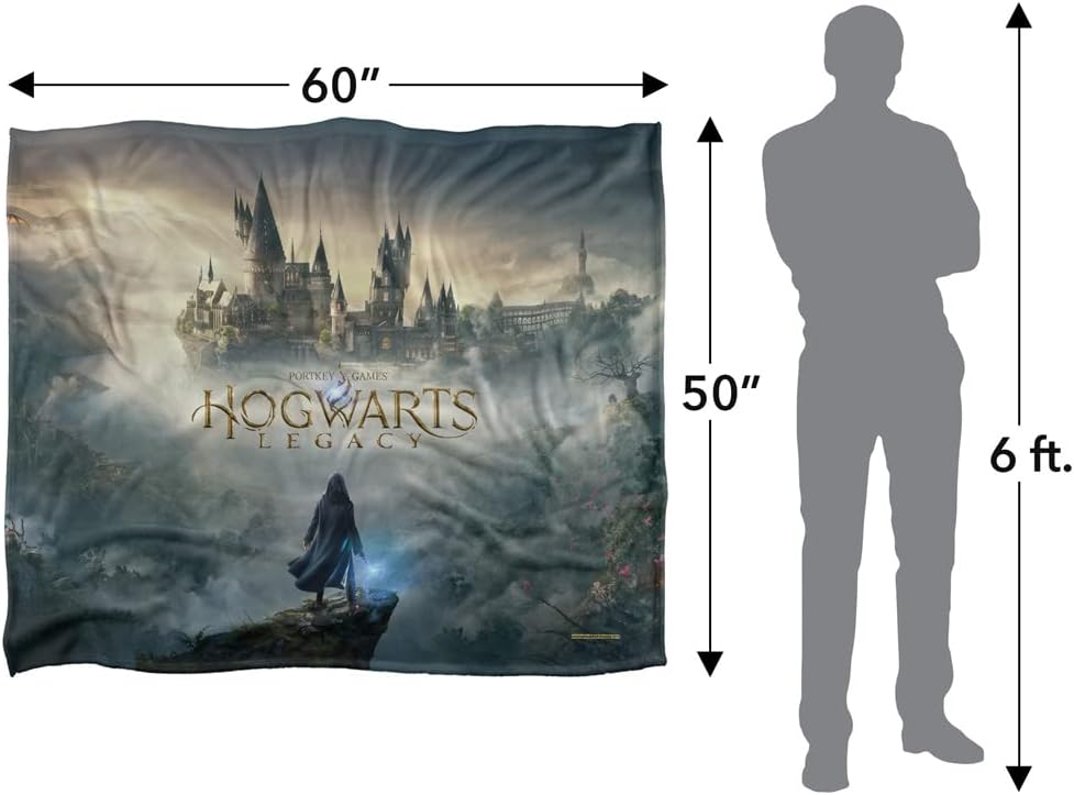 Hogwarts Legacy Blanket, 50"x60" Castle Silky Touch Super Soft Throw Blanket