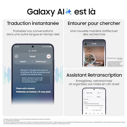 Samsung Galaxy S24, Smartphone Android 5G, 128 Go, Chargeur Secteur Rapide 25W Inclus [Exclusivité Amazon], Smartphone déverrouillé, Noir, Version FR