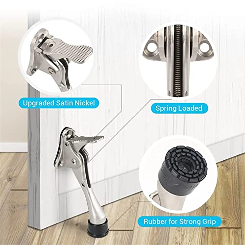 Butée de porte silencieuse pour stopper les blocages difficiles au sol