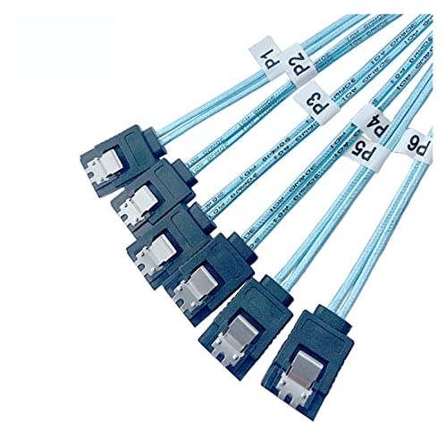 Cable SATA 0.5 m 4 puertos set 6 Gbps YANGQI miniatura 3