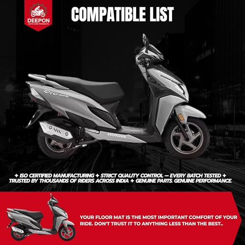 Image of Dio 125 Premium Floor Mat | Anti-Slip Heavy-Duty Rubber | Waterproof All-Weather Protection | Custom Fit | Deepon Auto Care