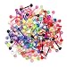 CrazyPiercing Wholesale 14g Tongue Rings Barbells Assorted Colors 110 PCS Acrylic Ball