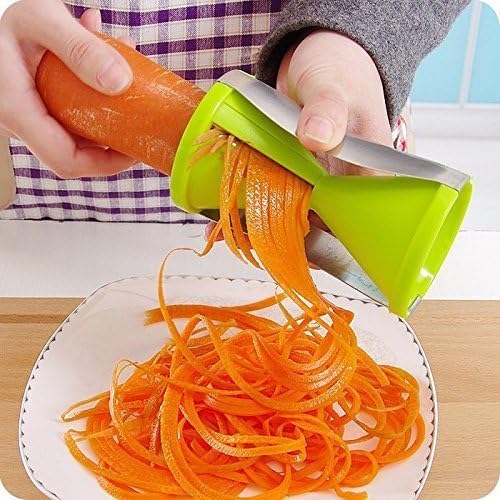 Infinity Spiral Cutter Carrot Vegetable Grater Slicer (Plastic, Multicolor)