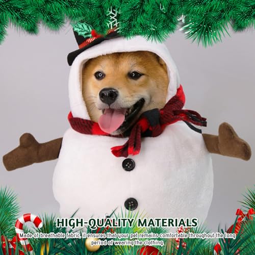 Disfraz de Muñeco de Nieve para Perro Talla M miniatura 2
