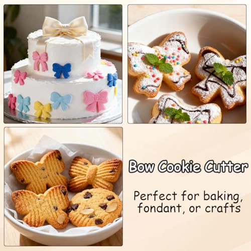 Ordeonrus 9 PCS Bow Cookie Cutter Set Stainless Steel Cookie Cutters 2.2" to 4.0" Bow Cookie Cutters Dishwasher Safe Metal Biscuit Cutter Molds for Baking Food Party Decor by Ordeonrus - Image 7