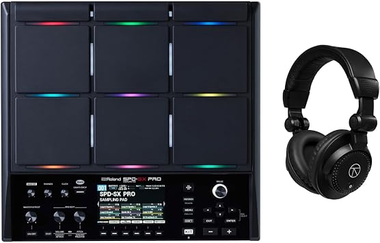 SPD-SX PRO Sampling Percussion Pad, Bundle with Turnstile Audio TAPH100 Closed-Back Studio Monitor Headphones