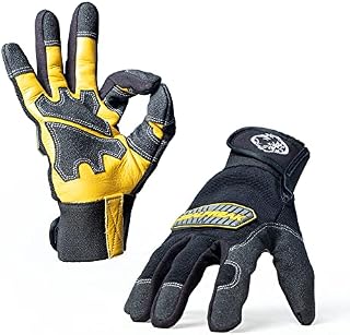 ZEALFREAK® Leather Gardening Gloves for Men & Women - Thorn Resistant with Knuckle Protection Garden Gloves - Reinforced for Firm Grip on Gardening Tools - Leather Work Gloves Men for Gardening Gifts