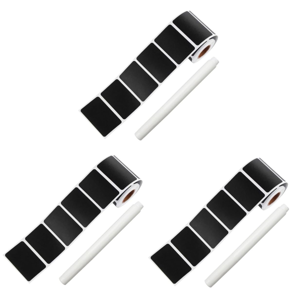 TEHAUX 450pièces Étiquettes Adhésives Pour Tableau Noir Autocollants Rectangulaires Pour Cuisine Bocaux Et Rangement Avec Stylo Réutilisables Et Étanches