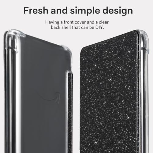 Image of CoBak Case for Kindle Paperwhite 12th Gen 2024 (7 inch) & Kindle Colorsoft Signature Edition (7 inch) - New PU Leather Cover and Clear Soft Silicone Back Cover with Auto Sleep Wake Feature