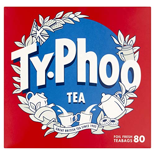 Typhoo Black Tea 80 Teabags (Pack Of 6)