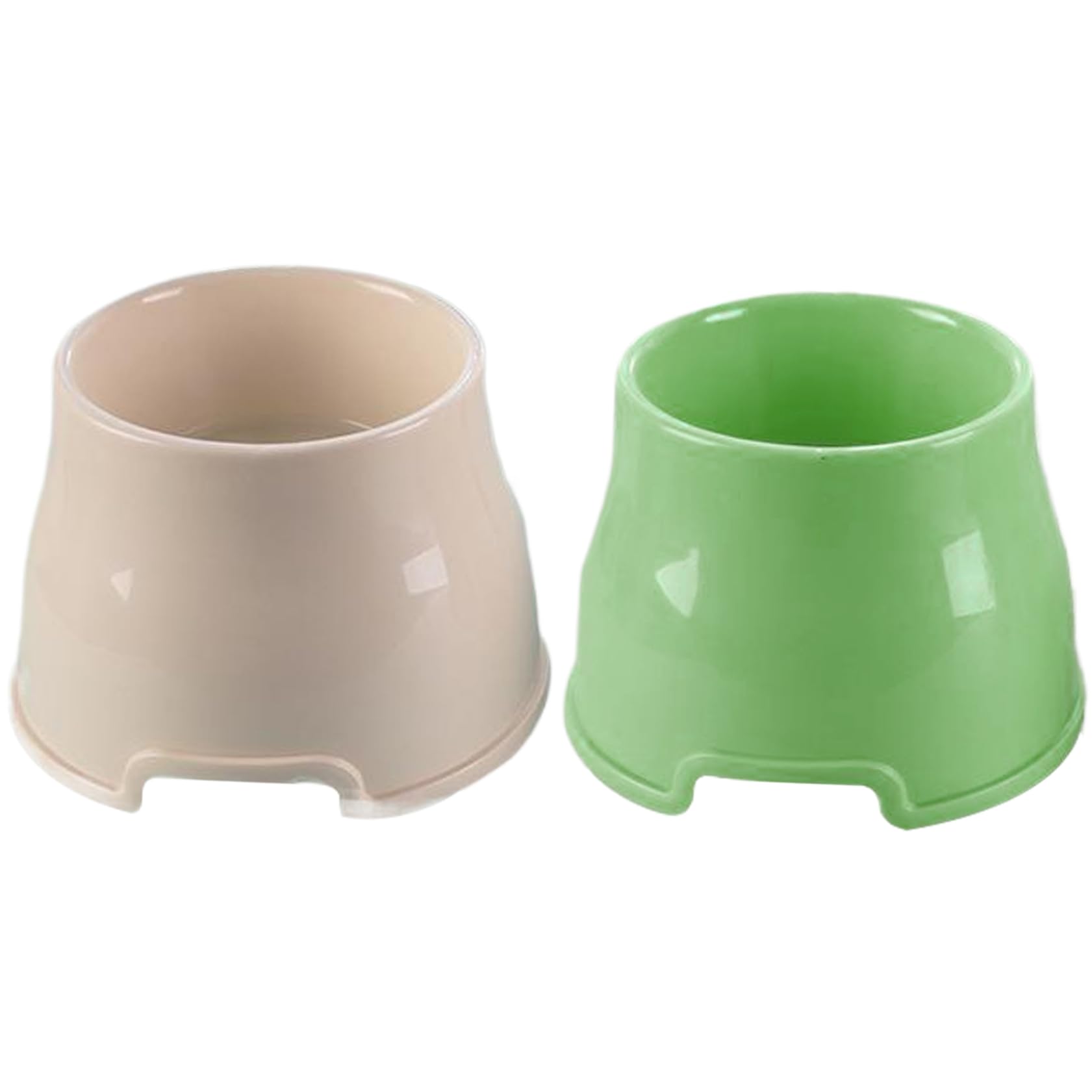 Elevated Non-Slip Dog Bowls, 2-Pack PP High Capacity Dish for Long-Eared Breeds Like Cocker Spaniels & Beagles