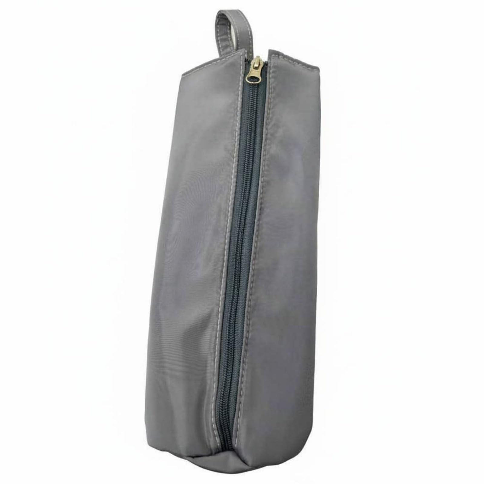 Heat Resistant Curling Iron Pouch Curling Iron Holder Bag Hangable Hair Straightener Case for Bathroom, Gray-image-1