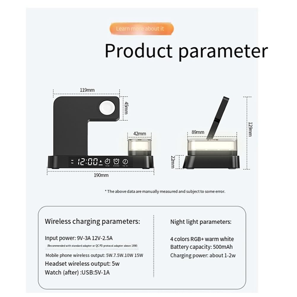 Utilisez Une Montre à Prise USB Chargeur sans Chargeur sans Support de Téléphone de Charge sans Réveil Base de Chargement